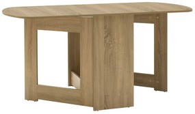Τραπέζι Nadine πολυμορφικό-επεκτεινόμενο χρώμα sonoma 160x80x76.5εκ Υλικό: CHIPBOARD 049-000058