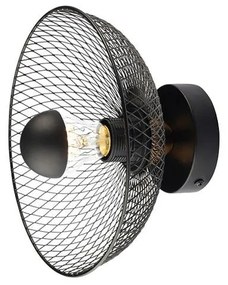 Φωτιστικό Τοίχου - Οροφής HL45841W25B 1ΧΕ27 D24Χ12 Black Aca Decor Metal