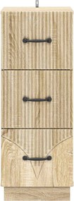 vidaXL Ντουλάπι με Συρτάρια 33 x 34,5 x 87 εκ. Επεξεργασμένο Ξύλο