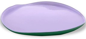 Πιάτο Ρηχό Balat WD744LΙ 28cm Green-Purple WD Lifestyle Γυαλί