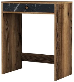 Τουαλέτα Lizbon 845HCT5382 70x40x84,7cm Marble Effect Black-Walnut
