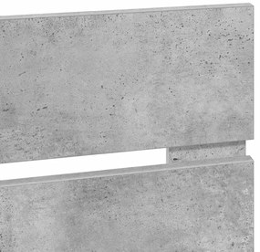 vidaXL Κεφαλάρι Σκυρόδεμα Γκρι 140 cm Επεξεργασμένο ξύλο