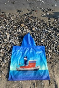 Stewehome Παιδικό παντσό πετσέτα παραλίας με τύπωμα (3-6 ετών)