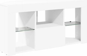 vidaXL Γωνιακός LED Τηλεοπτικός Κάμπινγκ Λευκό 100 x 40 x 50 cm