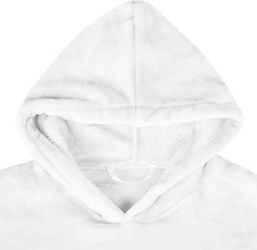 vidaXL Φούτερ-κουβέρτα Λευκό s Φανέλα