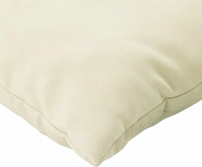 vidaXL Μαξιλάρια Καναπέ 4 τεμ. Κρεμ 40 x 40 εκ. Υφασμάτινα