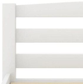 vidaXL Πλαίσιο Κρεβατιο Λευκό 200 x 200 εκ. από Μασίφ Ξύλο Πεύκου