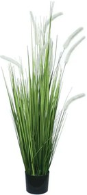 Τεχνητό Φυτό Σε Γλάστρα Grass Κρεμμυδιού 04-10073 120cm Green-White Marhome Συνθετικό Υλικό