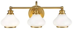 Απλίκα Φωτιστικό Μπάνιου 3xG9 IP44 Ainsley Elstead Lighting HK-AINSLEY3-BATH-BB Ορείχαλκος