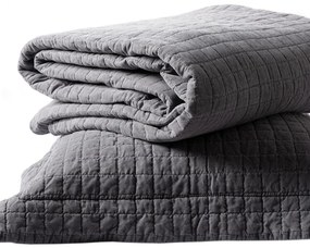Κουβερλί Υπέρδιπλο (Σετ 220x240) Silk Fashion Stonewashed Grey
