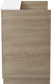 ΓΡΑΦΕΙΟ ΥΠΟΔΟΧΗΣ (RECEPTION) KARMEN HM2155.01 ΜΕΛΑΜΙΝΗ SONAMA-ΛΕΥΚΟ 100x70x110Υεκ