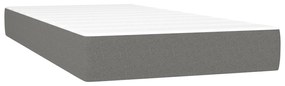 vidaXL Στρώμα με Pocket Springs Σκούρο Γκρι 120x190x20 εκ. Υφασμάτινο