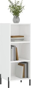 vidaXL Ντουλάπι Γυαλιστερό Λευκό 34,5 x 32,5 x 90 εκ. Επεξεργ. Ξύλο