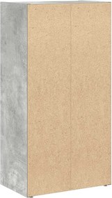 vidaXL Βιβλιοθήκη Γκρι Σκυροδέματος 40x24x77 εκ. Επεξεργ. Ξύλο