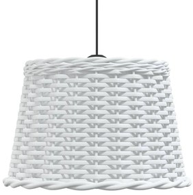 Καπέλο Φωτιστικού Οροφής Λευκό Ø40x26 εκ. από Wicker - Λευκό