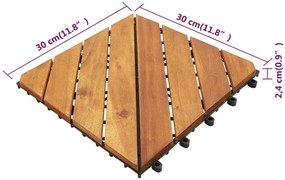 ΠΛΑΚΑΚΙΑ DECK 30 ΤΕΜ. ΚΑΦΕ 30 X 30 ΕΚ. ΑΠΟ ΜΑΣΙΦ ΞΥΛΟ ΑΚΑΚΙΑΣ 3114667