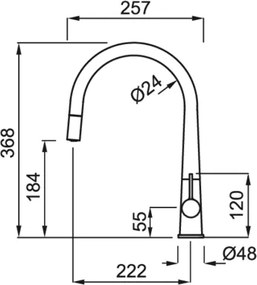 Elleci Athena Plus - Μπαταρία Κουζίνας με Ντους - Χρωμέ