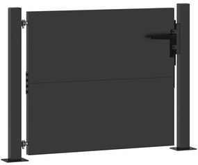 vidaXL Πύλη Κήπου Μαύρο 105 x 100 εκ Ατσάλι με Επικάλυψη Πούδρας