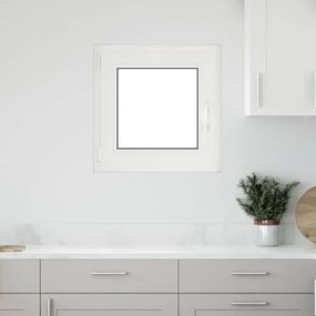vidaXL Παράθυρο Υπογείου "RISOR" 50x50 εκ. Ανακλινόμενο &amp; Περιστρεφόμενο DIN Αριστερό Ανθρακί