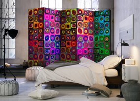 Διαχωριστικό με 5 τμήματα - Colorful Abstract Art II [Room Dividers] 225x172