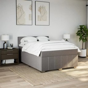 ΚΡΕΒΑΤΙ BOXSPRING ΜΕ ΣΤΡΩΜΑ TAUPE 160X200 ΕΚ. ΥΦΑΣΜΑΤΙΝΟ 3289416