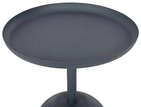 ΤΡΑΠΕΖΙ ΒΟΗΘΗΤΙΚΟ ΣΤΡΟΓΓΥΛΟ DELBEL HM4261.05 ΜΕΤΑΛΛΟ ΜΠΛΕ ΣΚΟΥΡΟ Φ39,5x53,5Υ εκ.