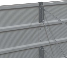 vidaXL Γλάστρα Ανοιχτό γκρι 290 x 50 x 75 εκ Επικαλυμμένος Χάλυβας
