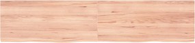 vidaXL Πάγκος Μπάνιου Αν. Καφέ 180x40x(2-4) εκ. Επεξεργ. Μασίφ Ξύλο