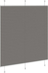 vidaXL Πλισέ περσίδα Ανθρακί 115x150 cm Πλάτος υφάσματος 114,4 cm