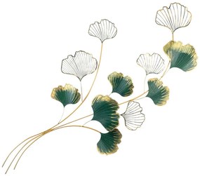Διακοσμητικό Τοίχου Yiwu 930DYU1108 120x4x100cm Green-Gold Wallity Μέταλλο