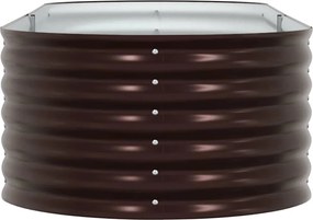 vidaXL Ανεβασμένο Κρεβάτι Καφέ 240 x 80 x 44 cm Ατσάλι