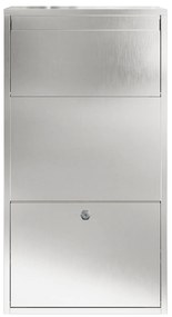 vidaXL Κουτί Ρίψης Πακέτων 44x22x82 cm Ανοξείδωτο Ατσάλι