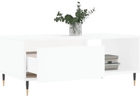 vidaXL Τραπεζάκι Σαλονιού Λευκό 90 x 50 x 36,5 εκ. Επεξεργασμένο Ξύλο