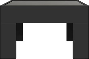 vidaXL Τραπεζάκι Σαλονιού Infinity LED Μαύρο 50x50x30 εκ.