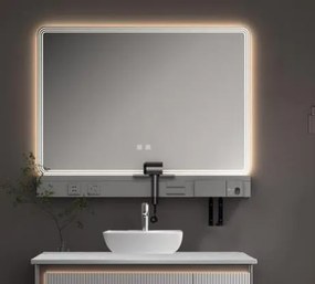 Καθρέπτης μπάνιου GREYS 100 LED Light Grey 100X60 εκ. 100x5x60 εκ.