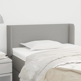 vidaXL Κεφαλάρι με Πτερύγια Ανοιχτό Γκρι 83x16x78/88 εκ. Υφασμάτινο