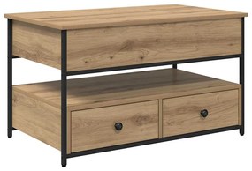 vidaXL Τραπεζάκι σαλονιού με συρτάρι Artisan Oak 85 x 50 x 50 εκ.