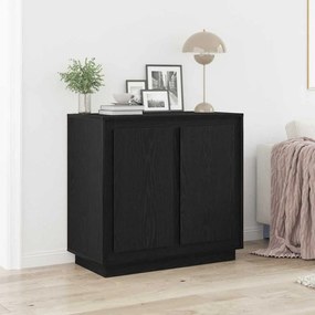vidaXL Σιρτάρι Μαύρο Δρυς 80x34x75 εκ Επεξεργασμένο Ξύλο