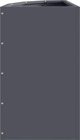vidaXL Γωνιακό Ροδόδεντρο Ανθρακί 30 x 30 x 50 cm Ατσάλι