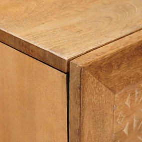 vidaXL Highboard 40 x 33 x 110 εκ Στερεό ξύλο μάνγκο Light brown