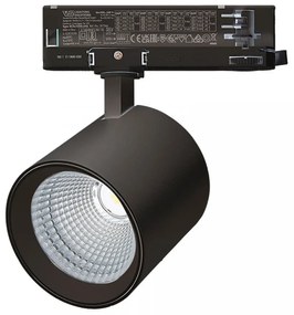 Σποτ Ράγας S200 Τριφασικό Led 25W 3000K 2460lm 9x9,2cm Black