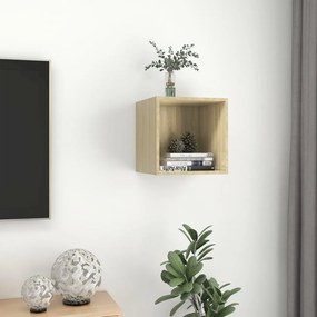 vidaXL Ντουλάπι Τοίχου Sonoma Δρυς 37 x 37 x 37 εκ. από Επεξ. Ξύλο