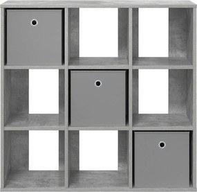 vidaXL Πλαϊνό γραφείο Σκυρόδεμα Γκρι 88,5 x 29 x 84,5 εκ.