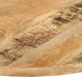 vidaXL Επιφάνεια Τραπεζιού Στρογγυλή 25-27 χιλ. 80 εκ. Ξύλο Μάνγκο