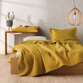 Κουβερλί Mason 11 (Σετ 3τμχ) Ochre Kentia King Size 260x240cm Microfiber-Polyester