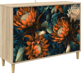 vidaXL Πλαϊνό γραφείο LOCHEM Sonoma 102 x 33 x 75 εκ.