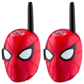 eKids Spiderman Σετ 2 Walkie Talkies Με Εμβέλεια 150 Μέτρων Κόκκινο-Μαύρο SM-202