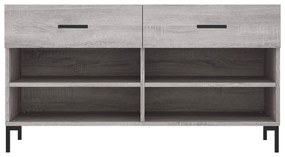 vidaXL Παπουτσοθήκη Γκρι Sonoma 102x35x55 εκ. από Επεξεργασμένο Ξύλο