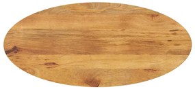 vidaXL Επιφάνεια Τραπεζιού Οβάλ 90x40x2,5 εκ. Μασίφ Ξύλο Μάνγκο