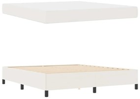 vidaXL Σκελετός Κρεβατιού Άλλο Κρεμ 180 x 200 cm Βελούδο